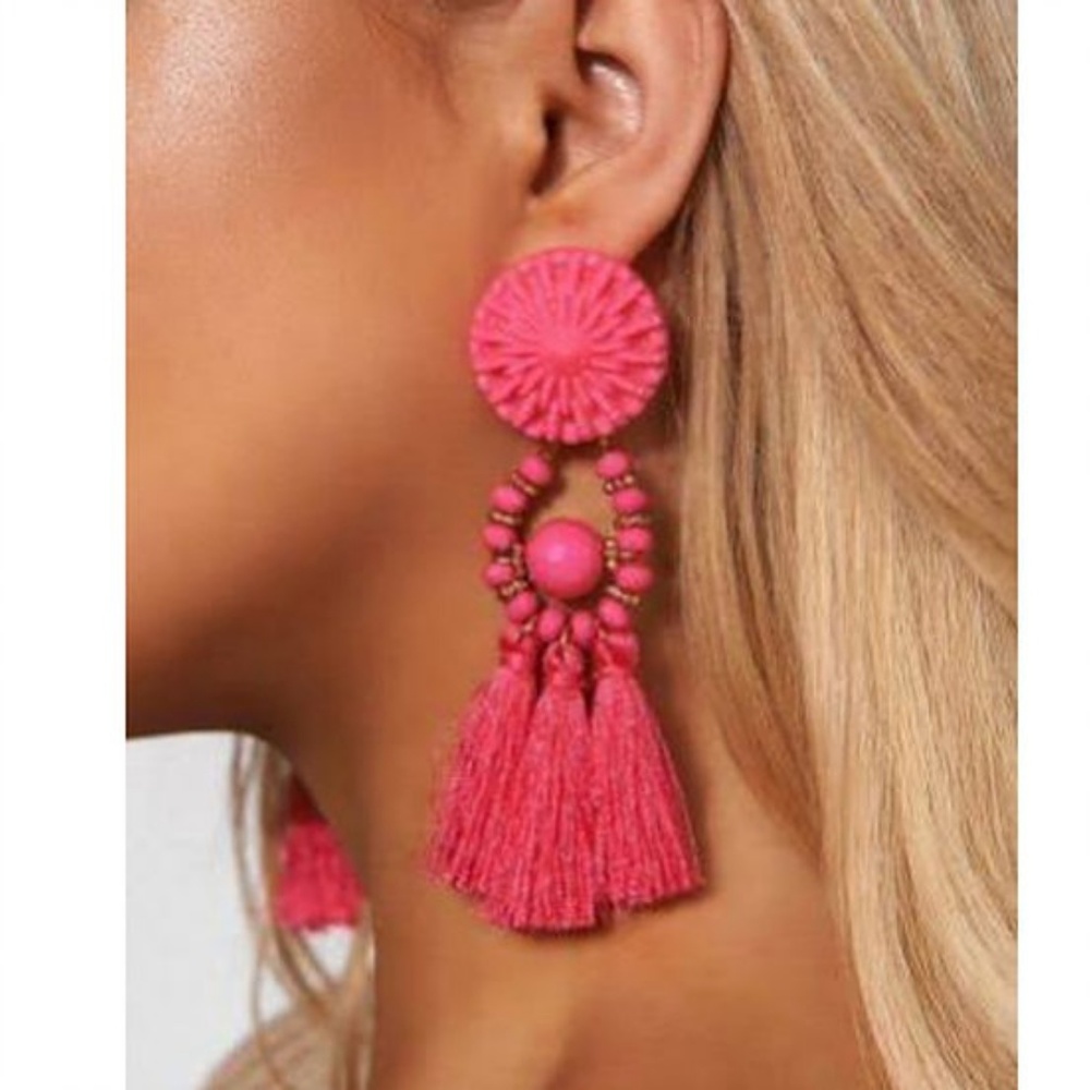Tassel earrings fringe style and feee gift - Picture 5 of 8